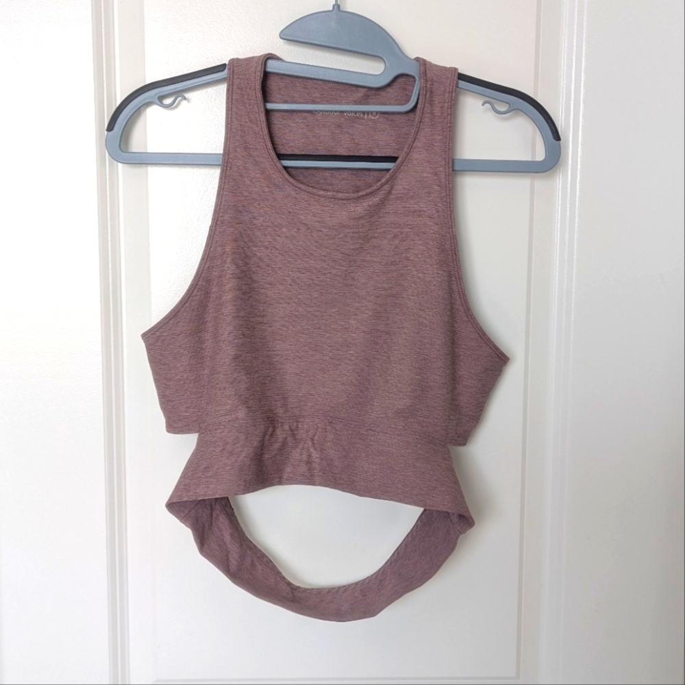 Outdoor Voices Dusty Purple Crop Top/ Sports bra
